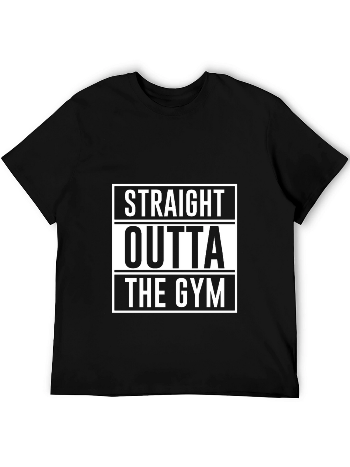 Straight Outta The Gym Black T-Shirt