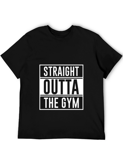 Straight Outta The Gym Black T-Shirt