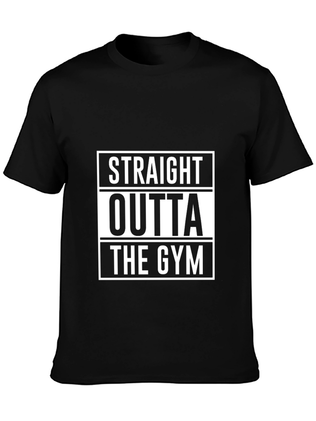 Straight Outta The Gym Black T-Shirt