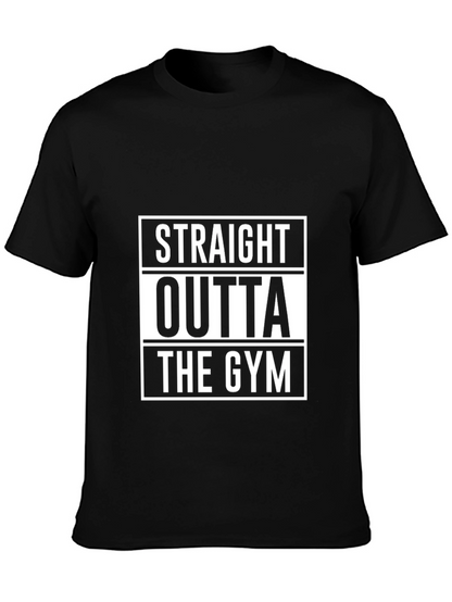 Straight Outta The Gym Black T-Shirt