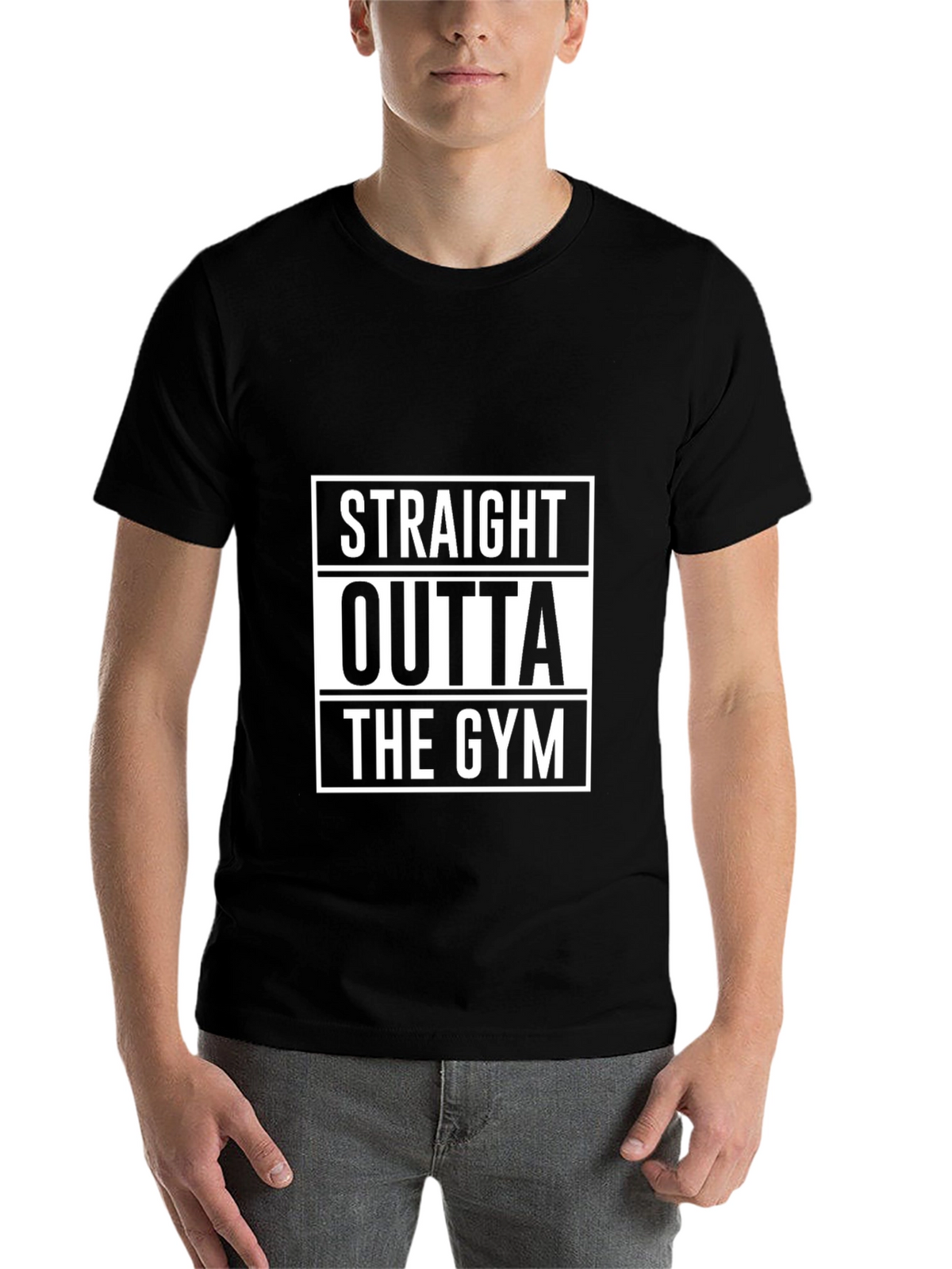 Straight Outta The Gym Black T-Shirt