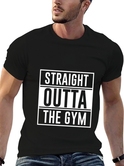Straight Outta The Gym Black T-Shirt