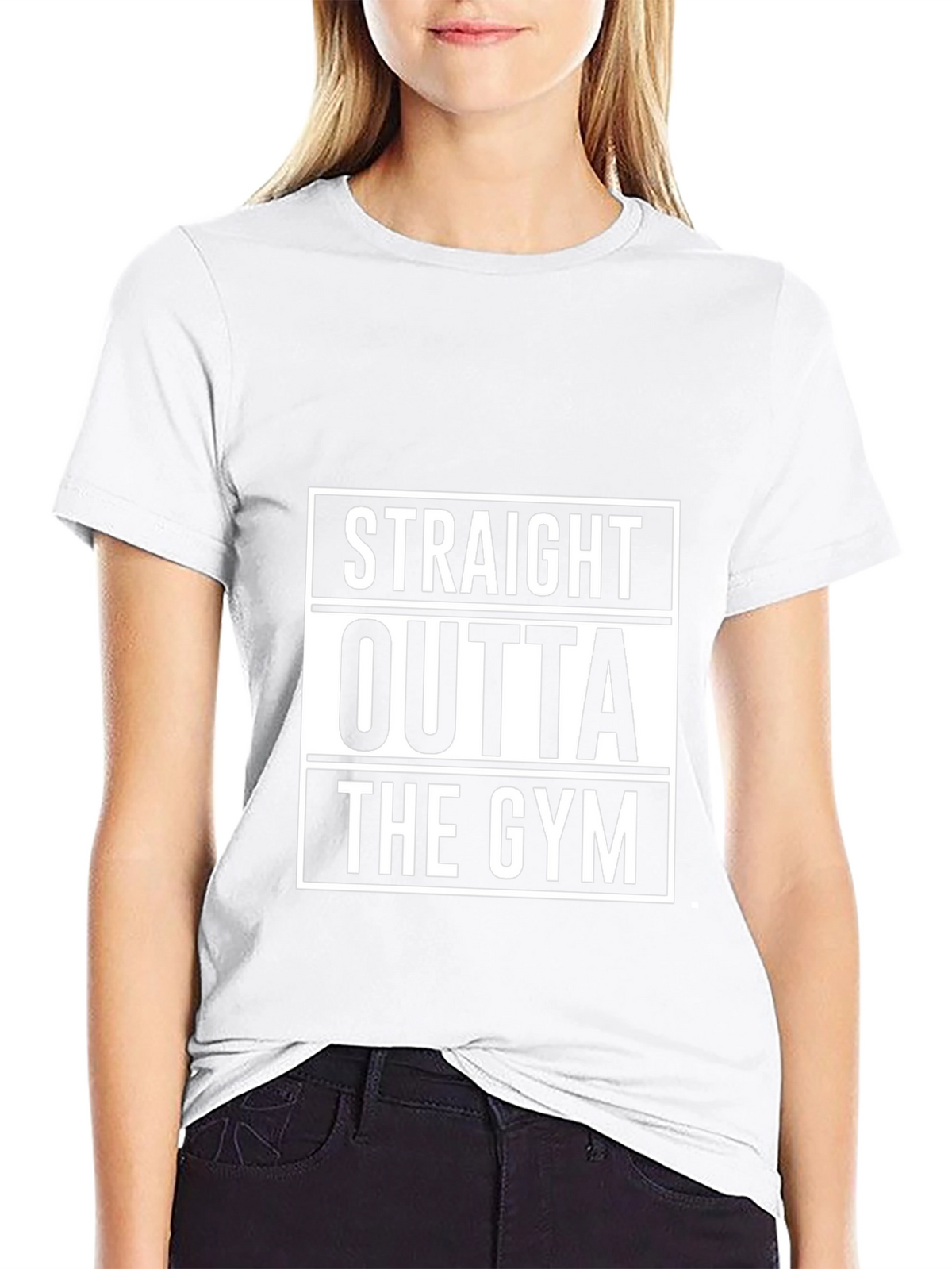 Straight Outta The Gym Black T-Shirt