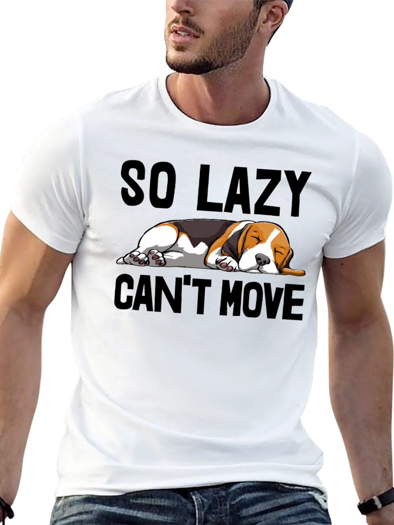 Lazy Dog Graphic T-Shirt - Unisex Relaxed Fit