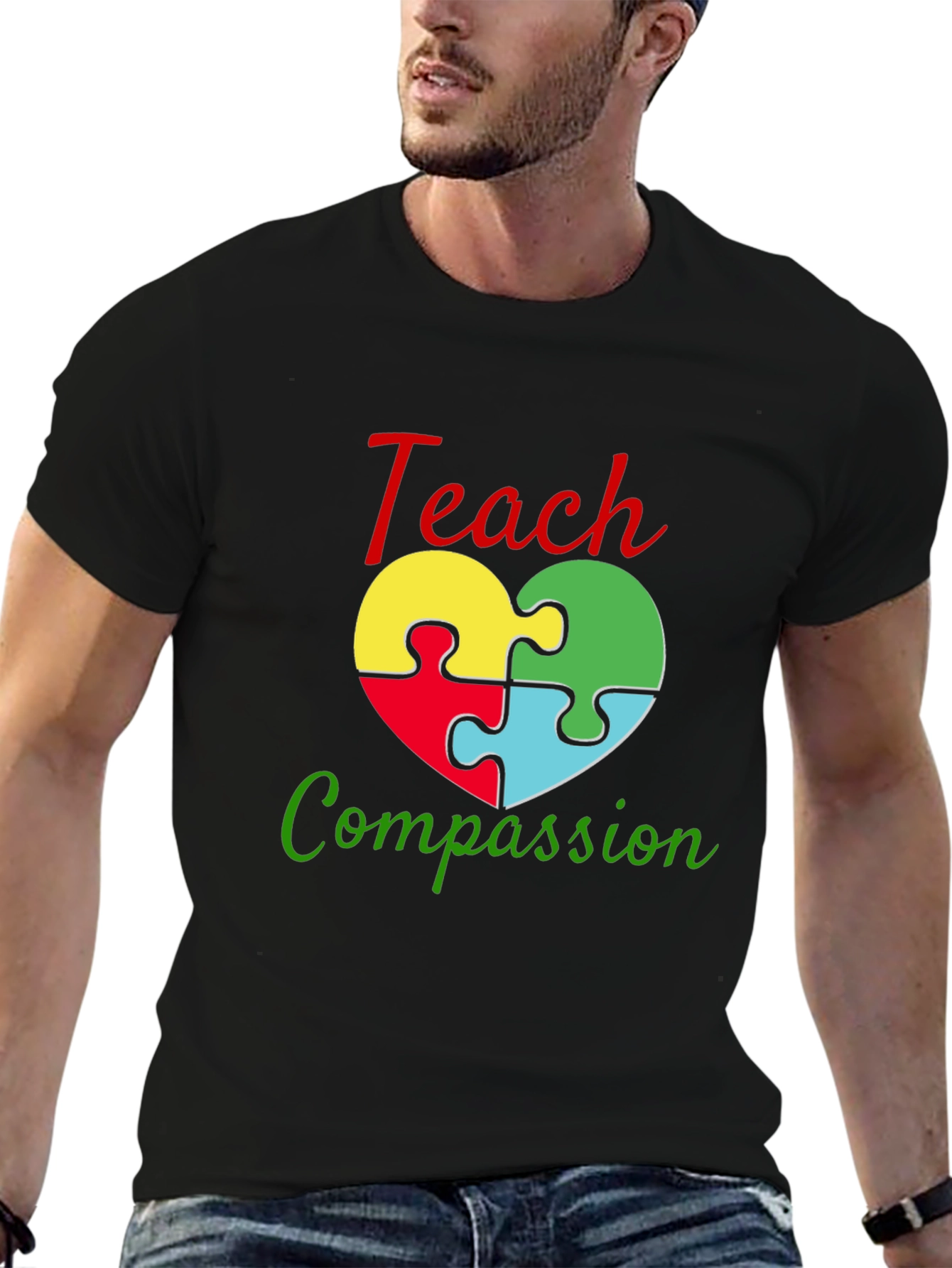 Teach Compassion Autism Awareness T-Shirt