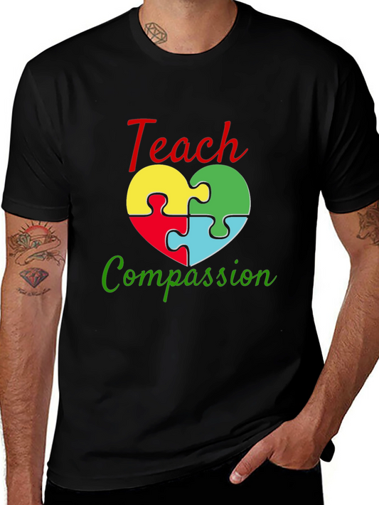 Teach Compassion Autism Awareness T-Shirt