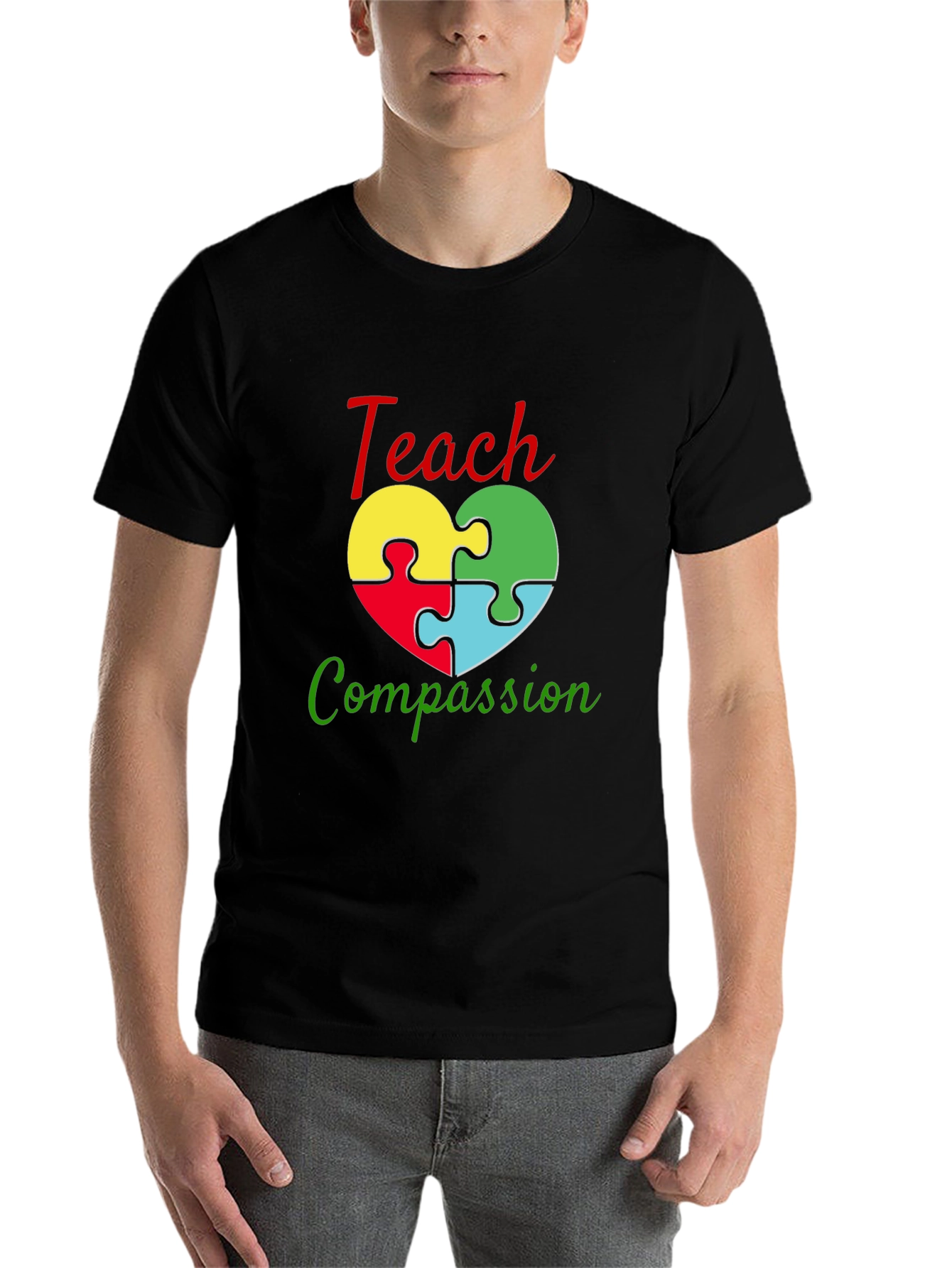 Teach Compassion Autism Awareness T-Shirt