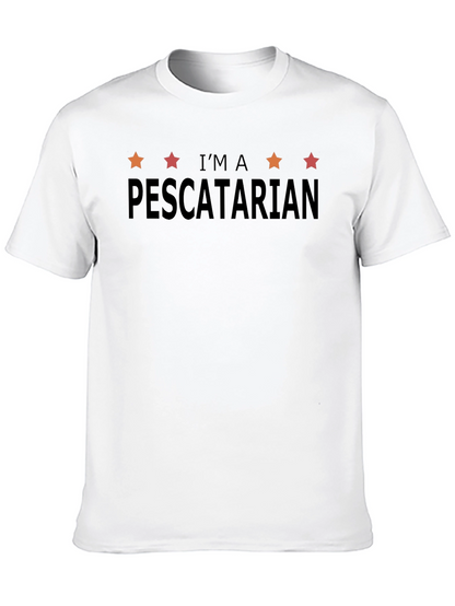 Im a Pescatarian Graphic Tee - Black