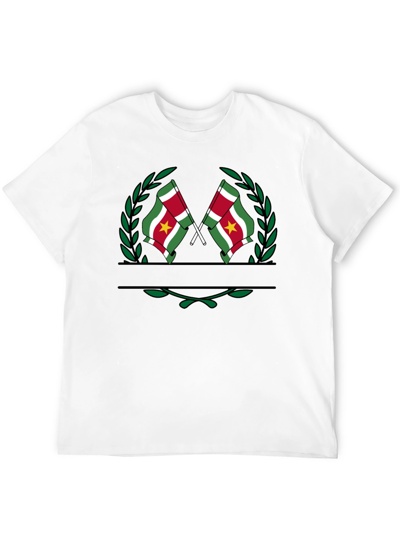 Suriname Flag T-Shirt - Black Graphic Tee