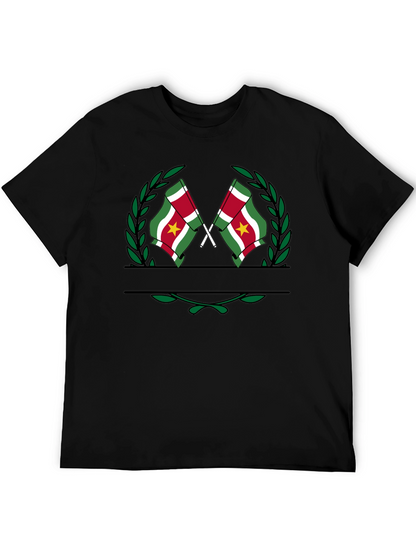 Suriname Flag T-Shirt - Black Graphic Tee