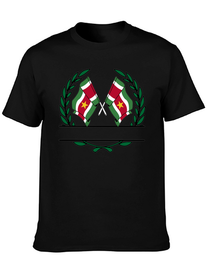 Suriname Flag T-Shirt - Black Graphic Tee