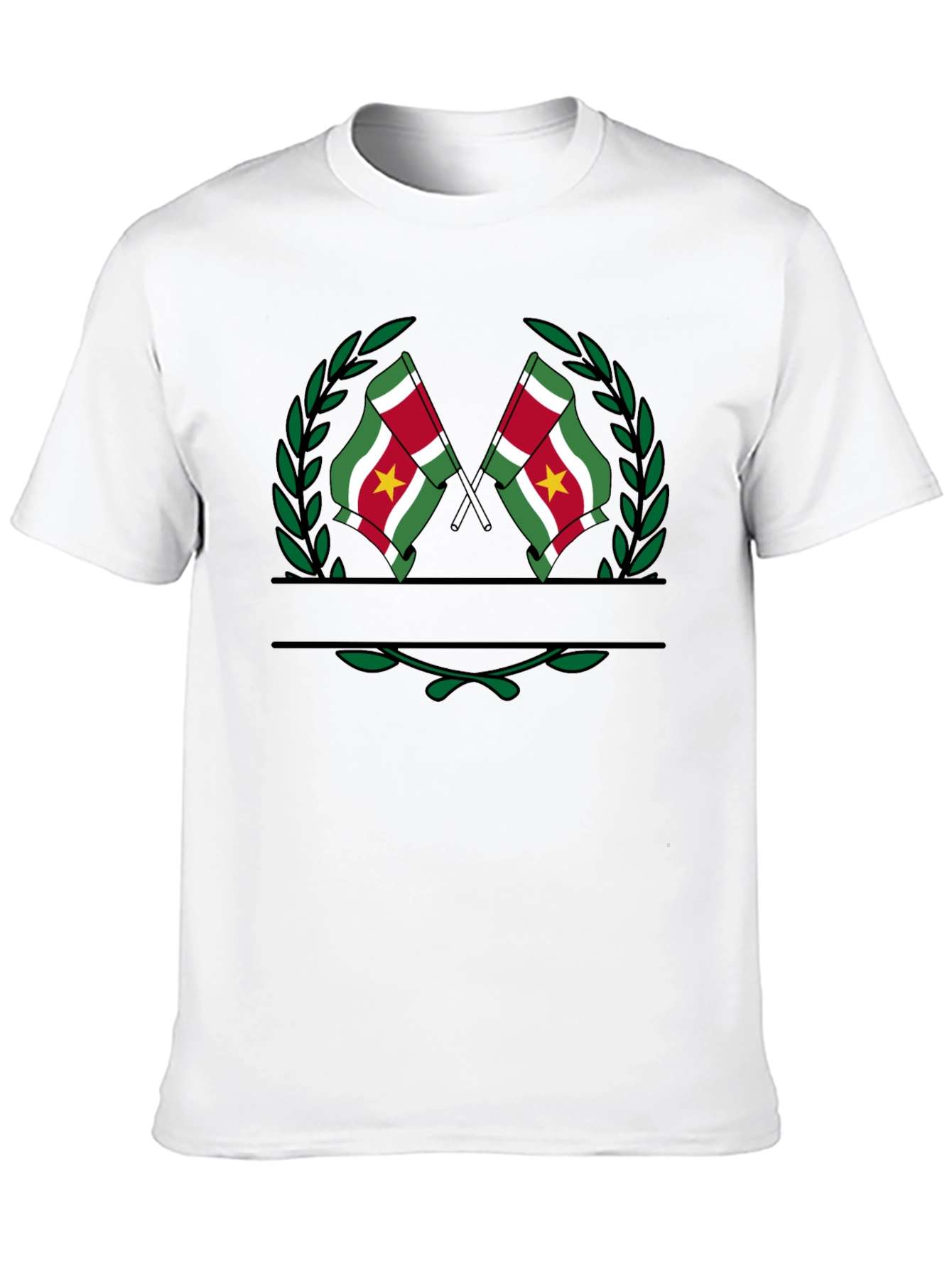 Suriname Flag T-Shirt - Black Graphic Tee