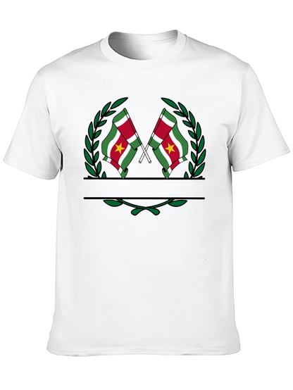 Suriname Flag T-Shirt - Black Graphic Tee