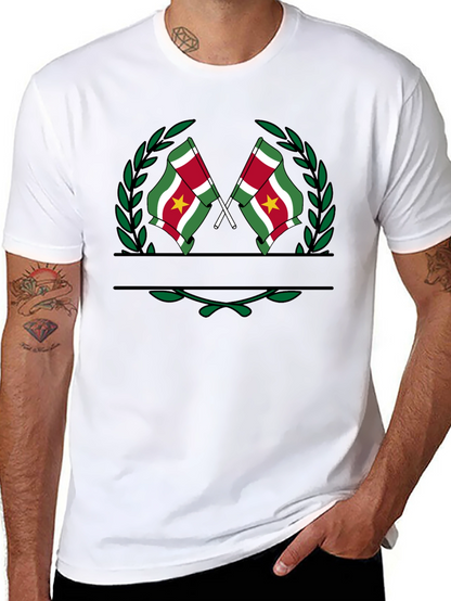 Suriname Flag T-Shirt - Black Graphic Tee
