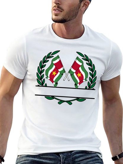 Suriname Flag T-Shirt - Black Graphic Tee