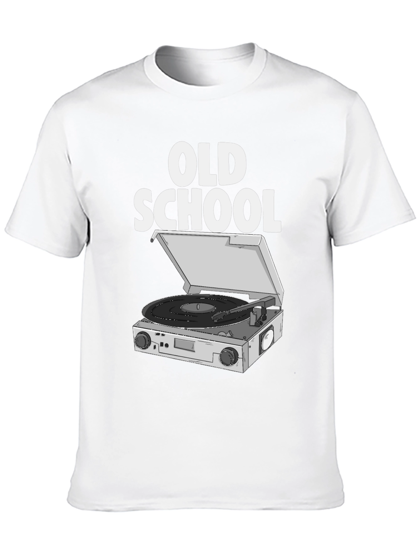 Old School DJ Turntable Graphic T-Shirt