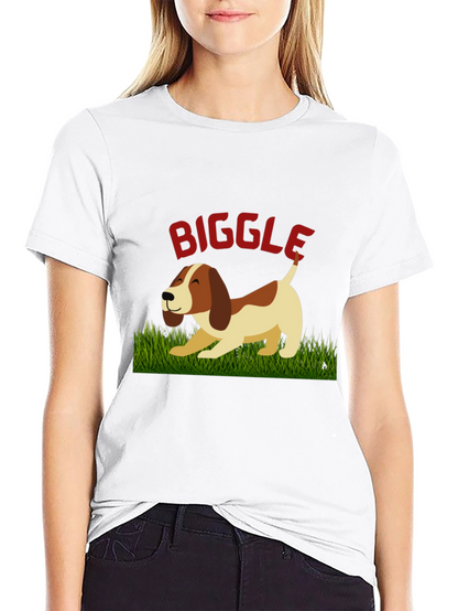 Biggle Dog Graphic Tee - Unisex Black T-Shirt