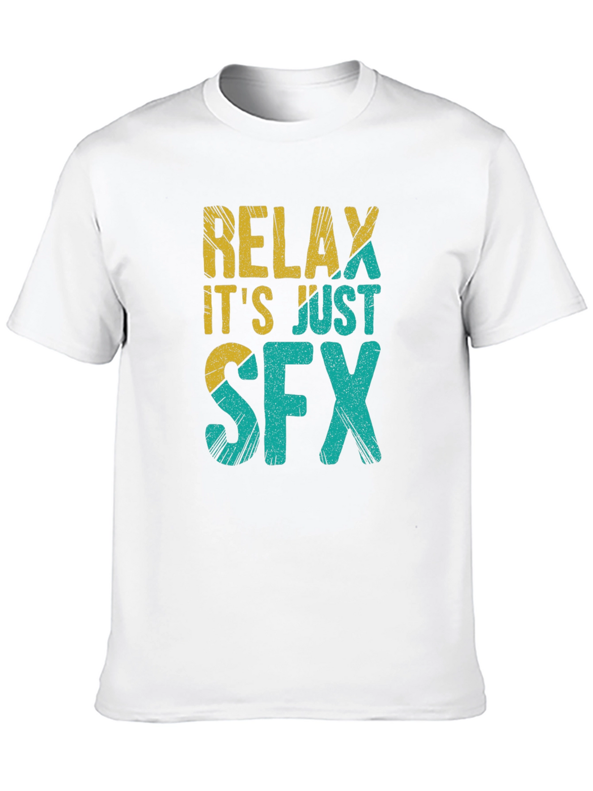 Relax Its Just SFX Black Graphic Tee