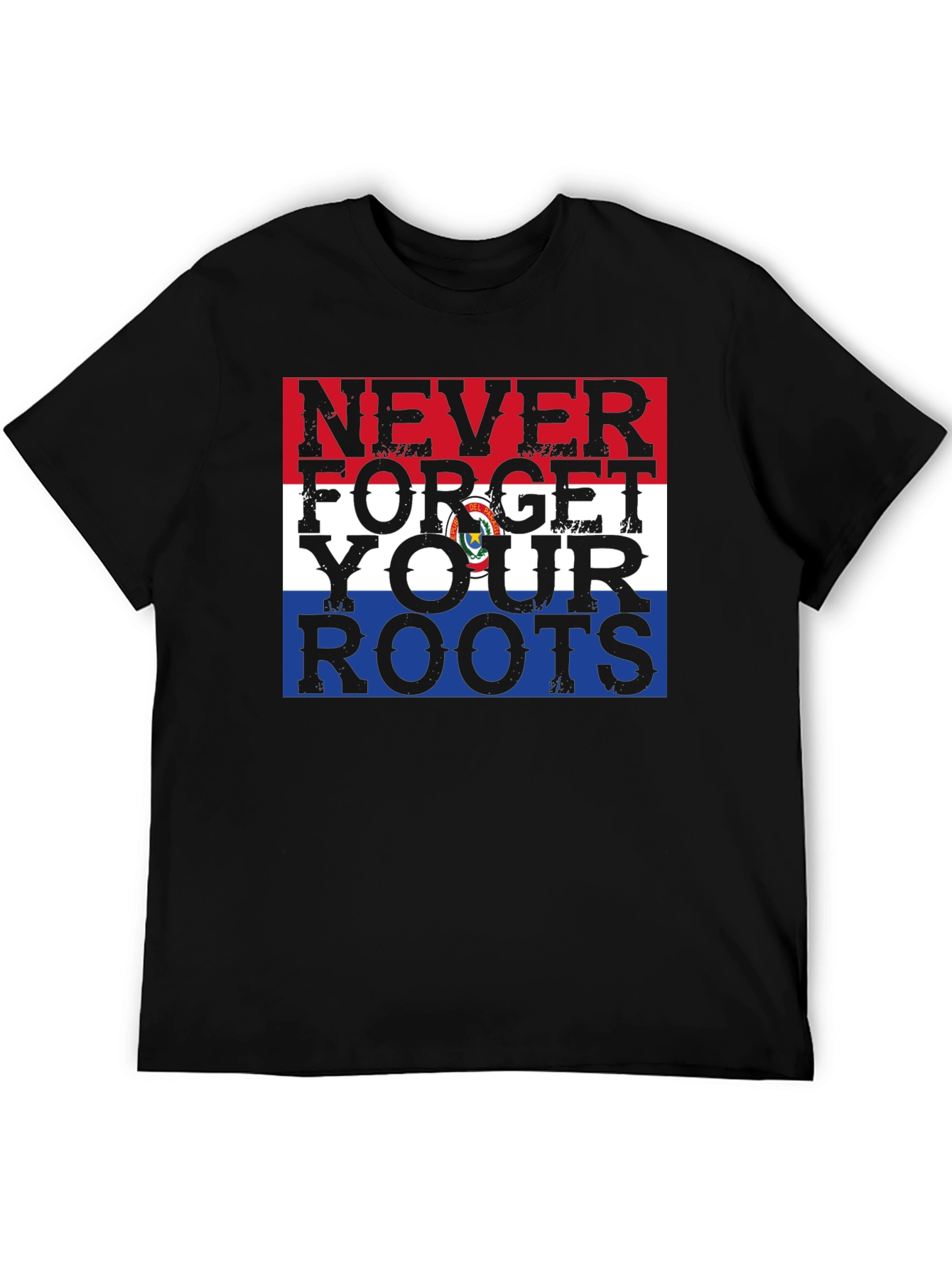 Never Forget Your Roots Paraguay Flag Graphic Tee