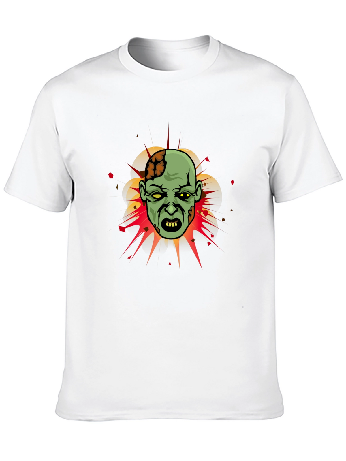 Zombie Graphic Tee - Horror Cartoon T-Shirt
