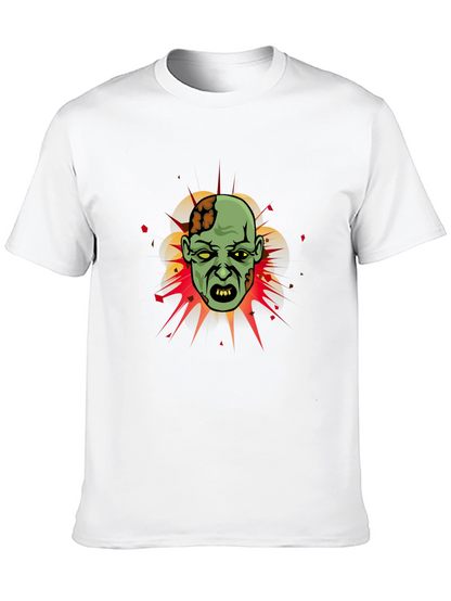 Zombie Graphic Tee - Horror Cartoon T-Shirt