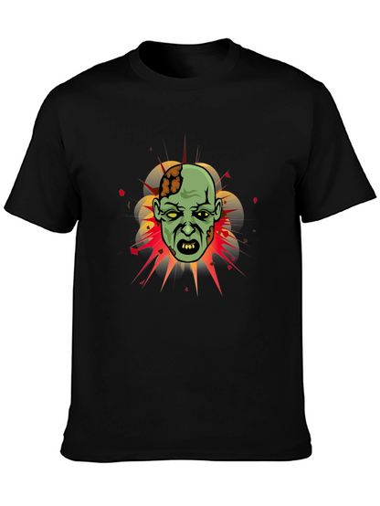 Zombie Graphic Tee - Horror Cartoon T-Shirt