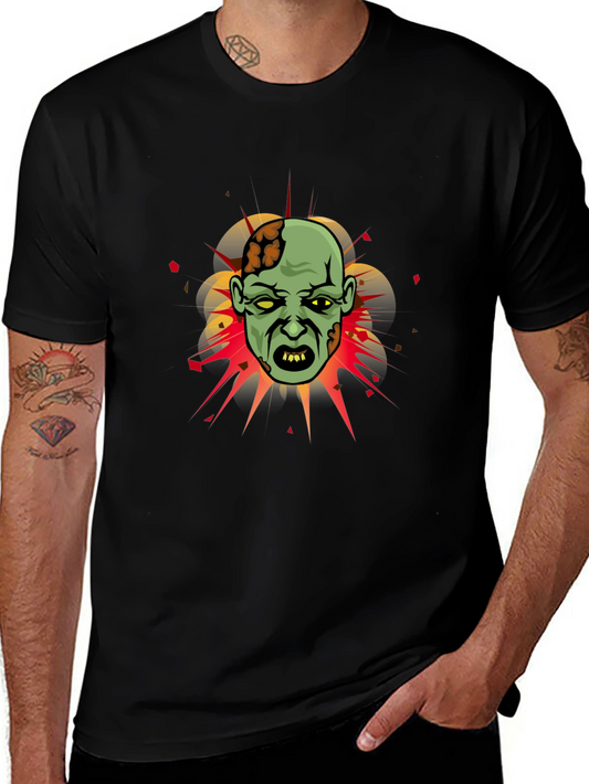 Zombie Graphic Tee - Horror Cartoon T-Shirt