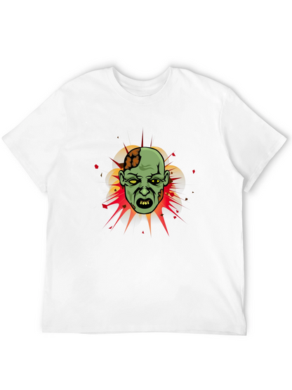 Zombie Graphic Tee - Horror Cartoon T-Shirt
