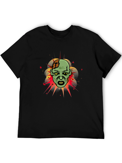 Zombie Graphic Tee - Horror Cartoon T-Shirt