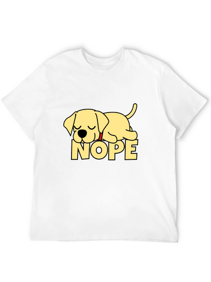 Nope Lazy Dog Black T-Shirt