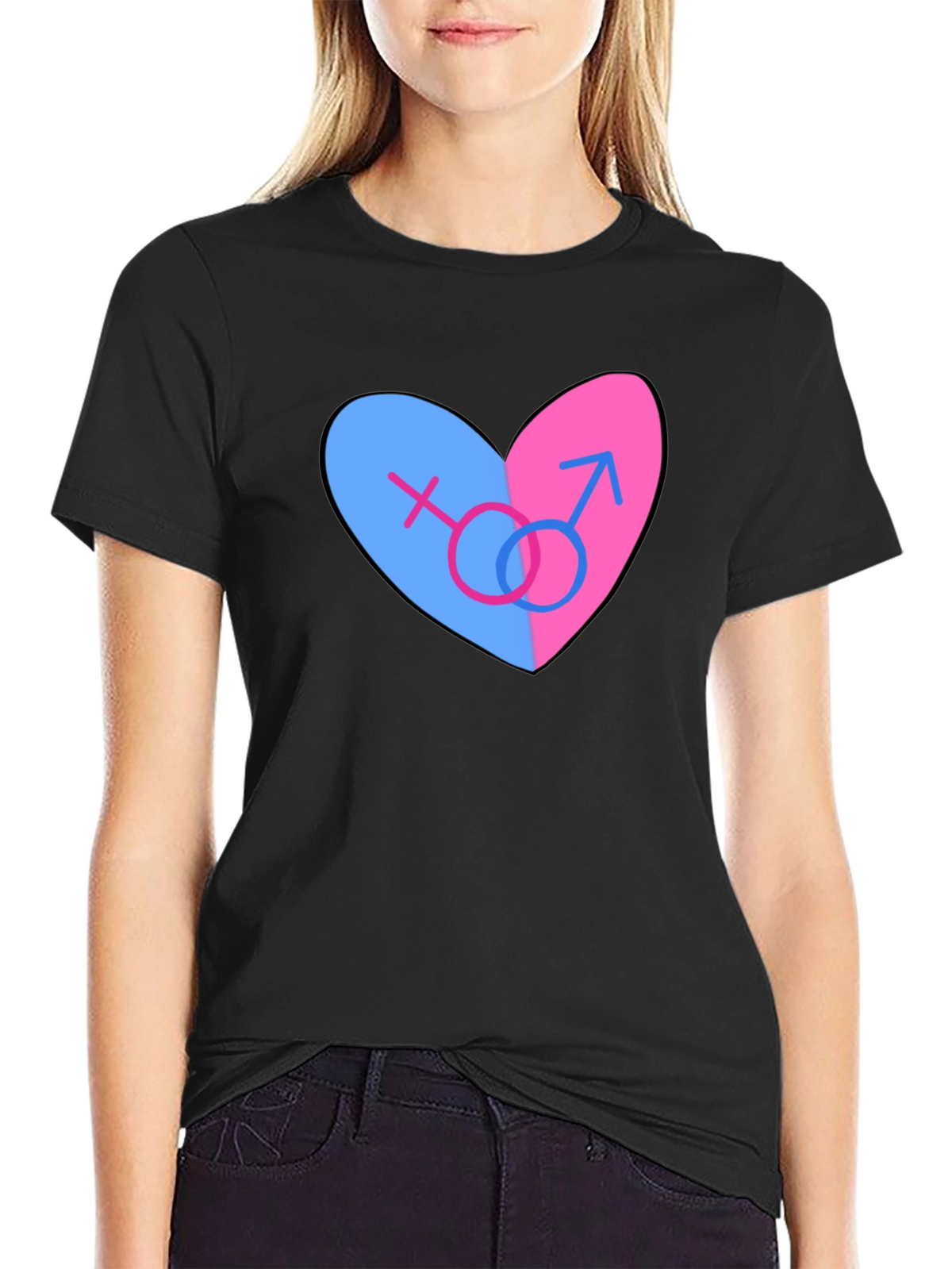 Bisexual Pride Heart T-Shirt
