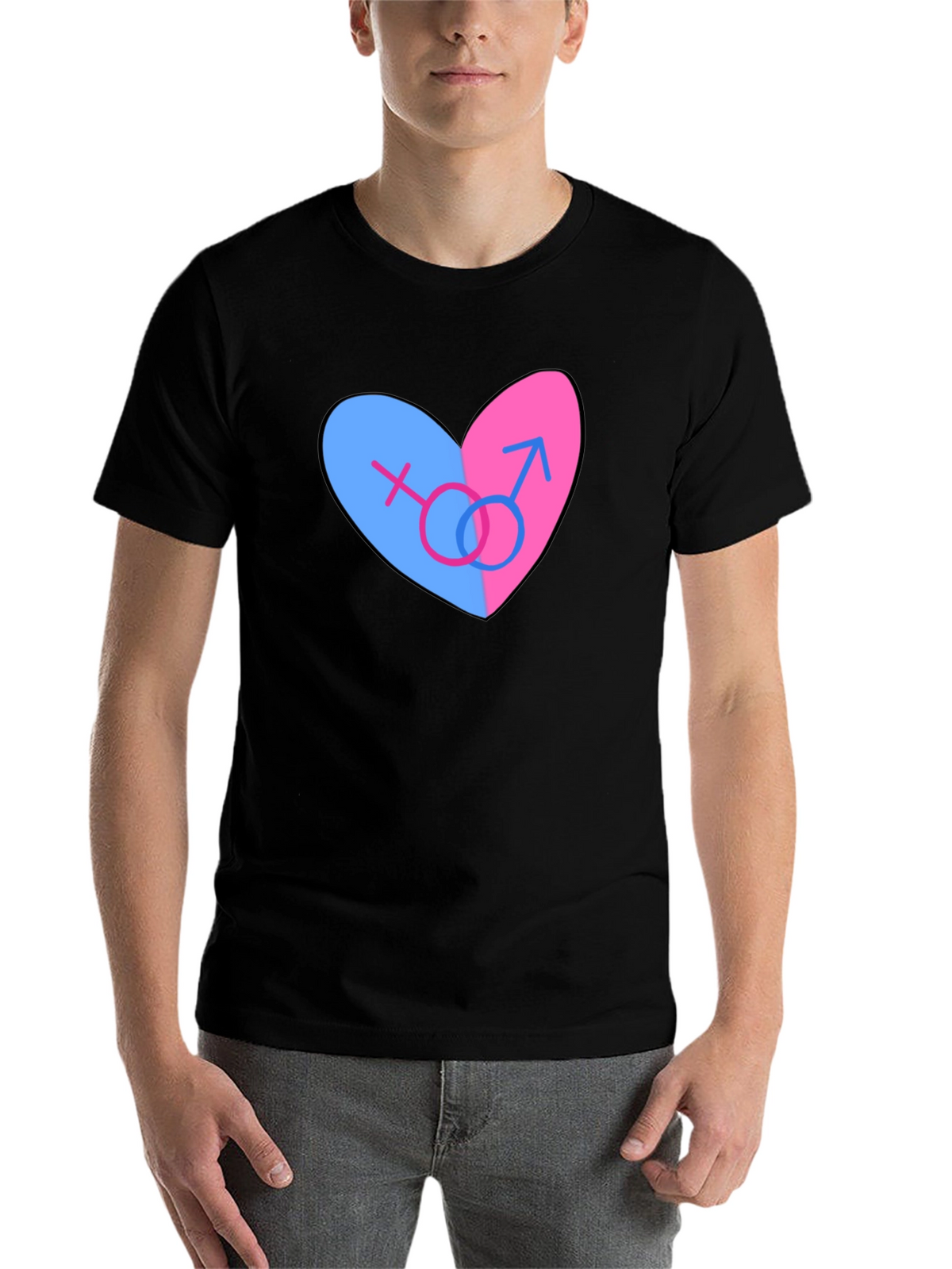 Bisexual Pride Heart T-Shirt
