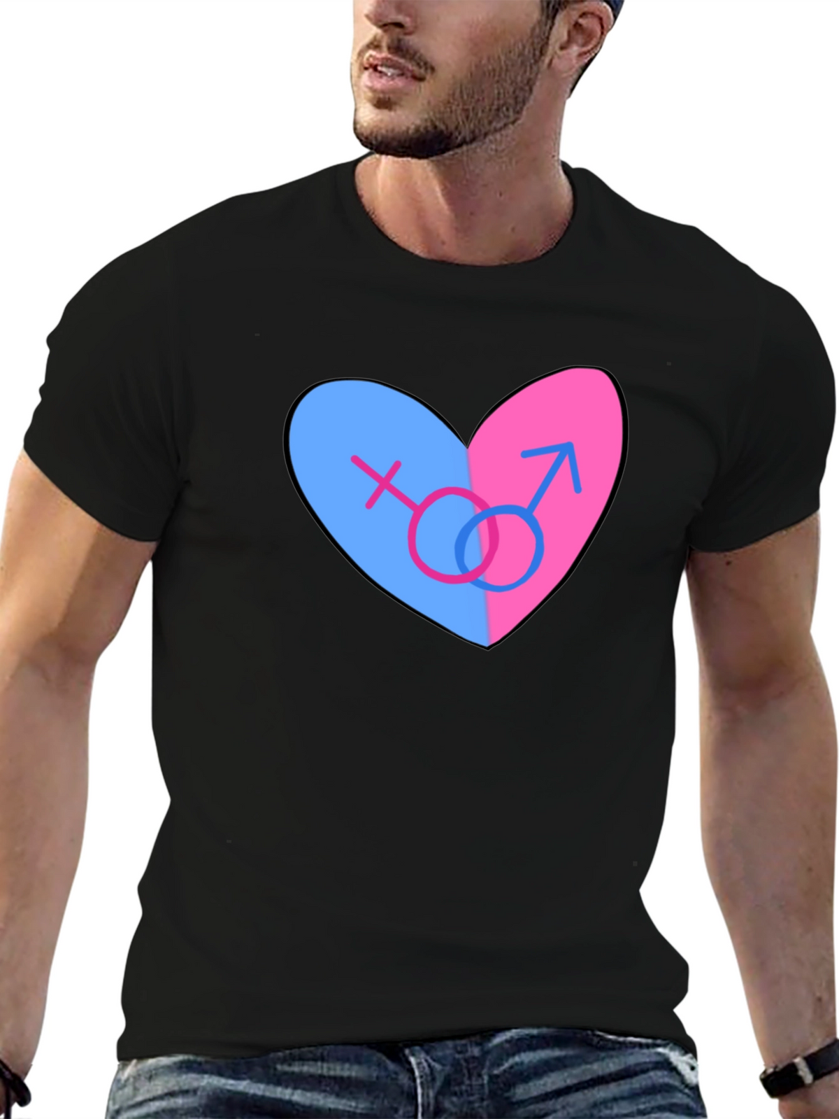 Bisexual Pride Heart T-Shirt