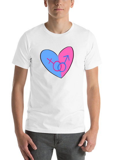 Bisexual Pride Heart T-Shirt