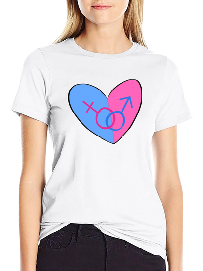 Bisexual Pride Heart T-Shirt