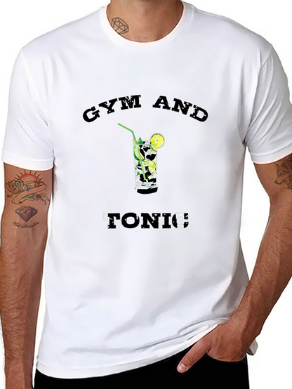 Gym and Tonic Graphic T-Shirt - Black