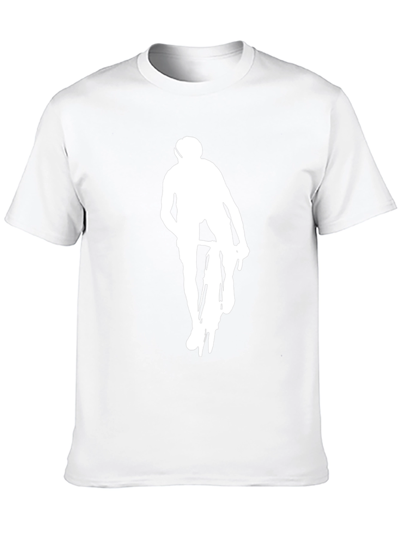Black Cyclist Graphic Tee - Modern Style