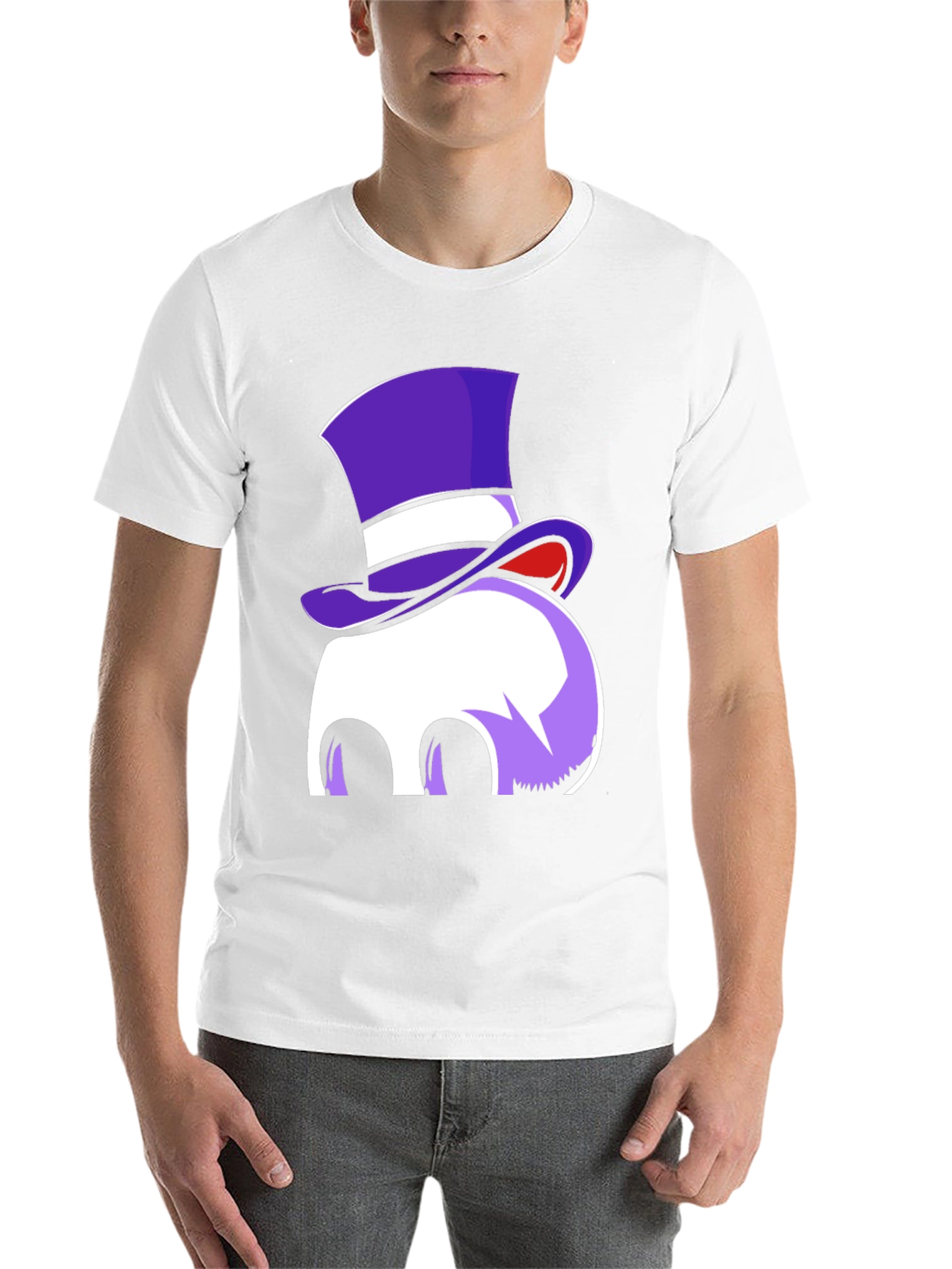 Whimsical Top Hat Ghost Graphic Tee