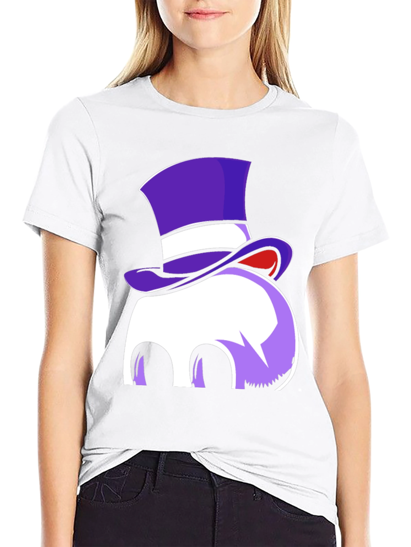 Whimsical Top Hat Ghost Graphic Tee
