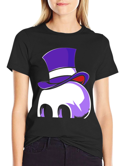 Whimsical Top Hat Ghost Graphic Tee
