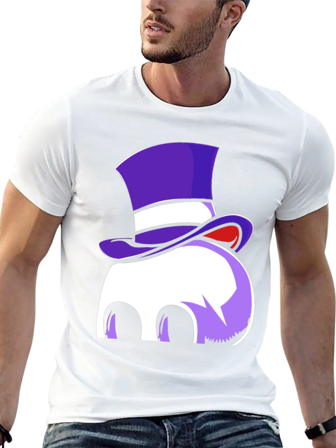 Whimsical Top Hat Ghost Graphic Tee