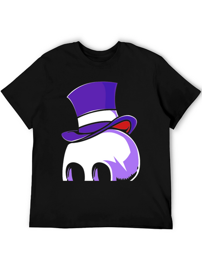 Whimsical Top Hat Ghost Graphic Tee