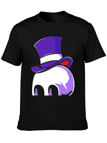 Whimsical Top Hat Ghost Graphic Tee