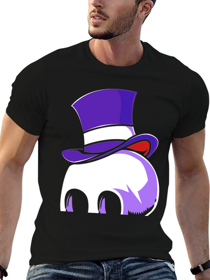 Whimsical Top Hat Ghost Graphic Tee