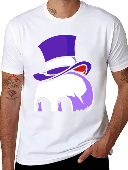 Whimsical Top Hat Ghost Graphic Tee
