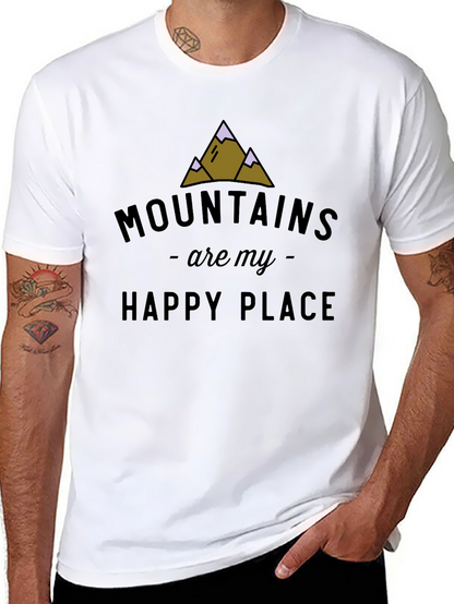Mountains Are My Happy Place Graphic Tee