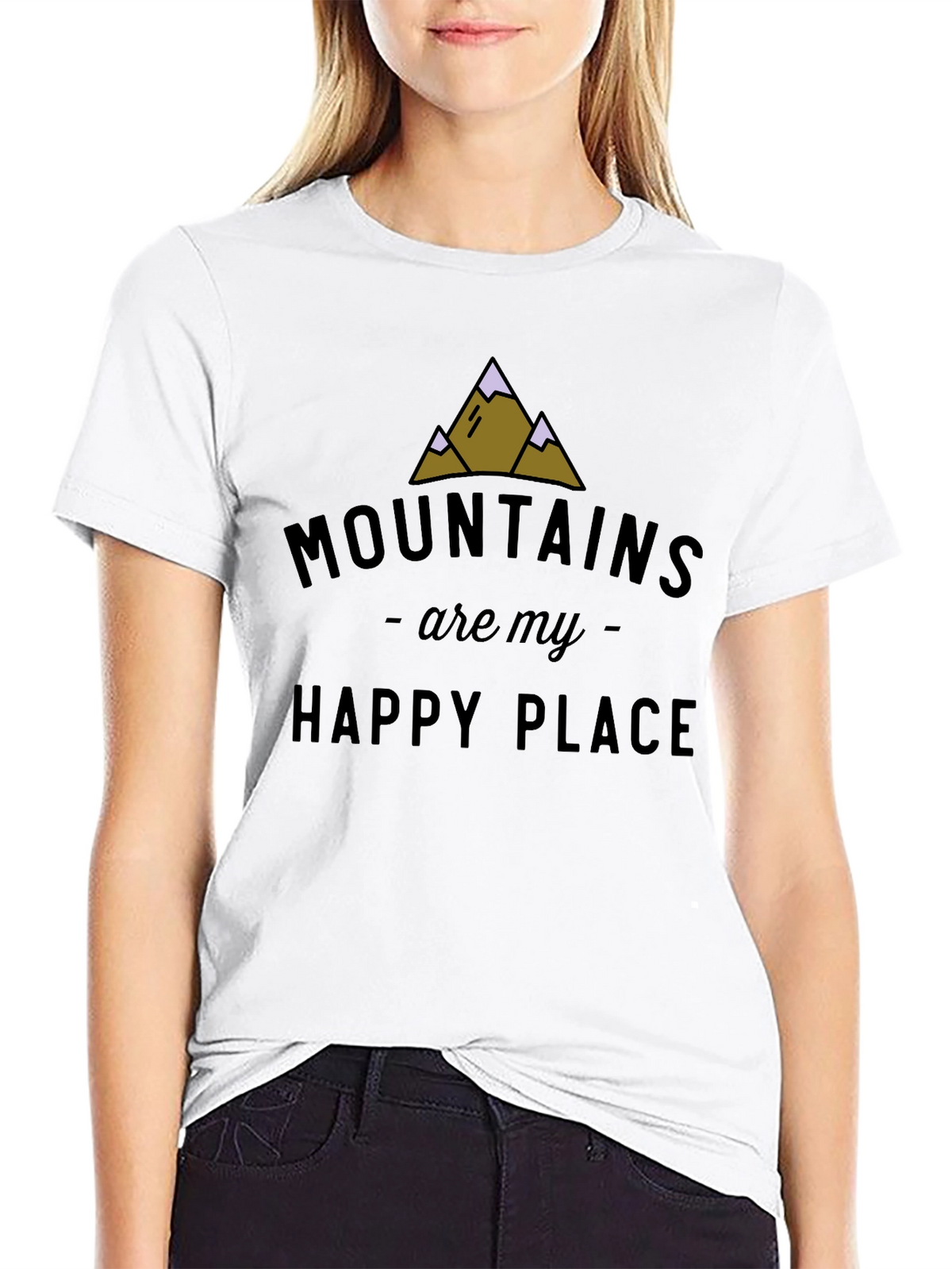 Mountains Are My Happy Place Graphic Tee