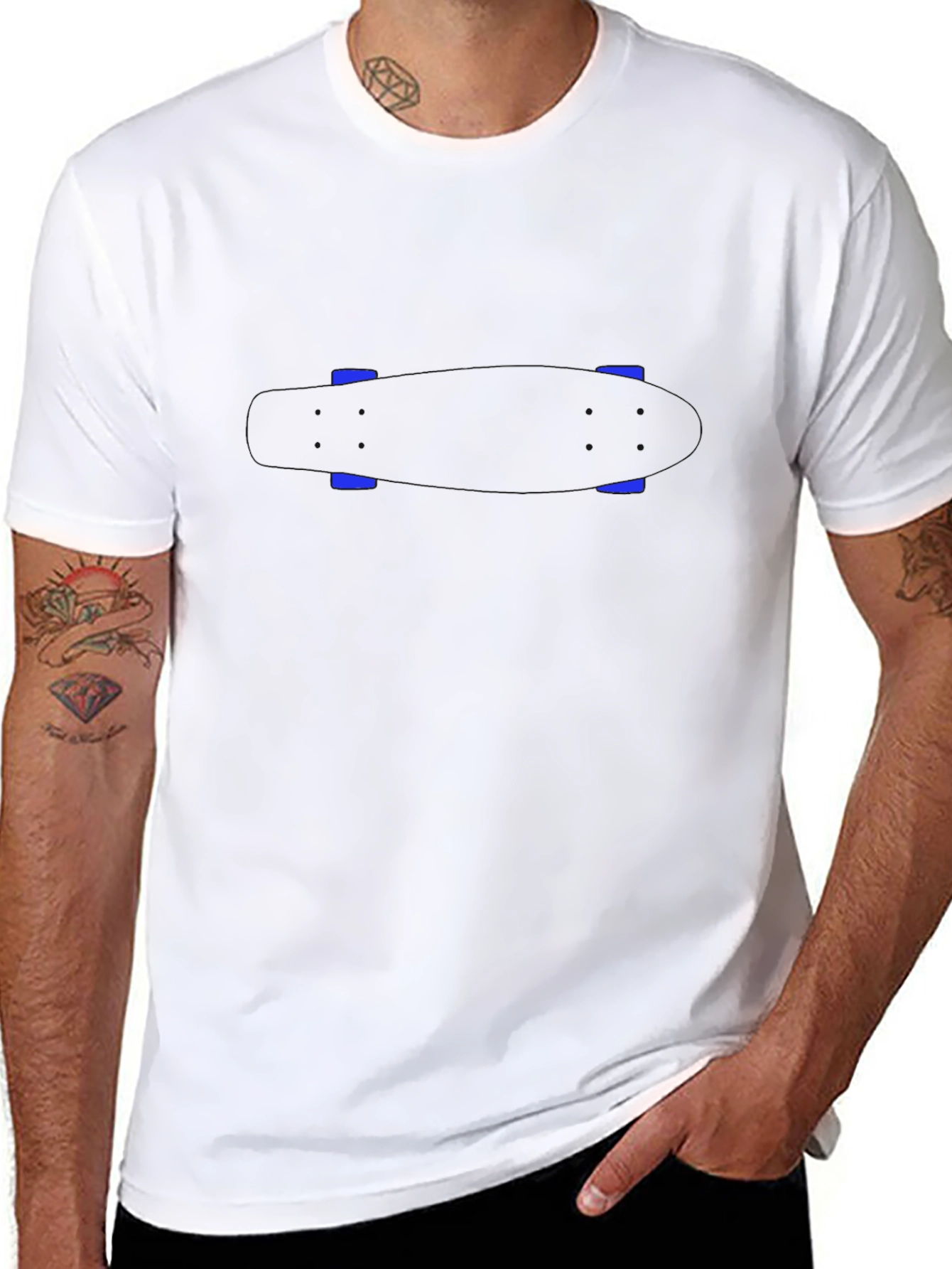 Modern Black T-Shirt with Minimalist Design