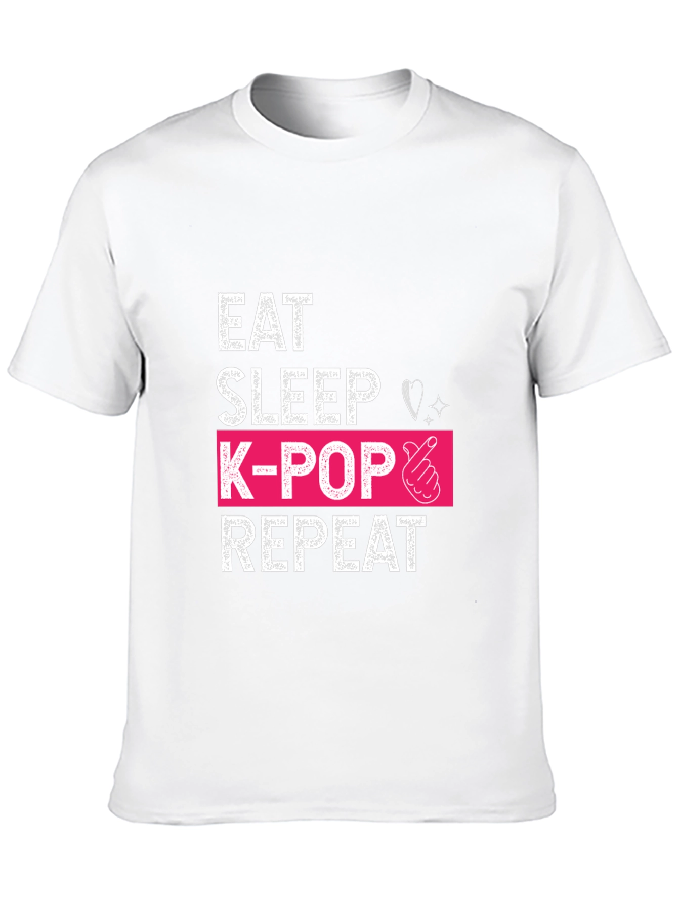 Eat Sleep K-Pop Repeat Graphic Tee