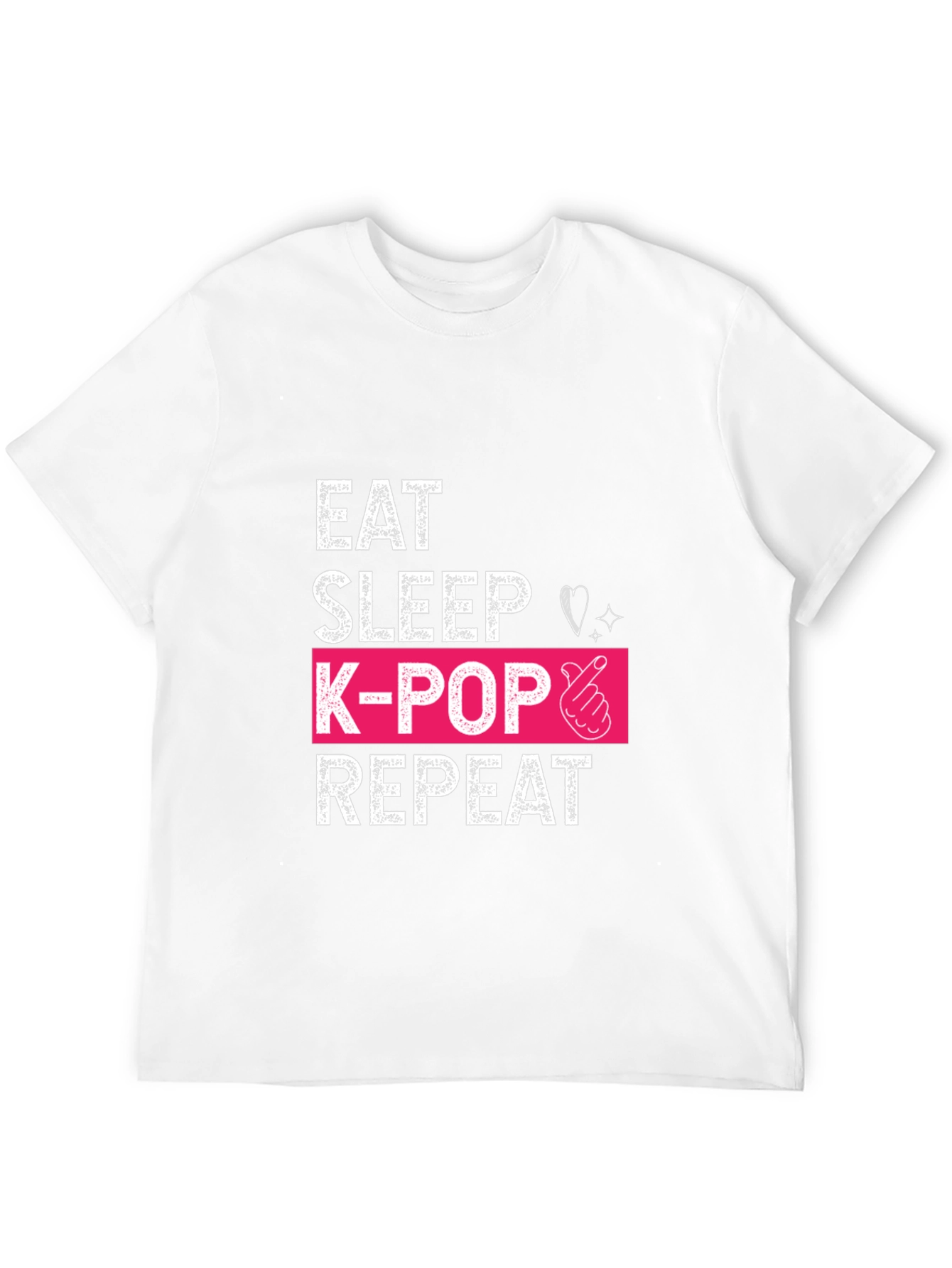 Eat Sleep K-Pop Repeat Graphic Tee